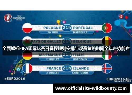 全面解析FIFA国际比赛日赛程规则安排与观赛策略指南全年走势前瞻
